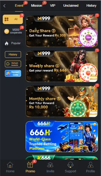 M999 Game bonuses 