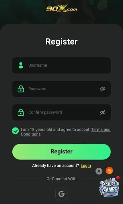 90X Game registration