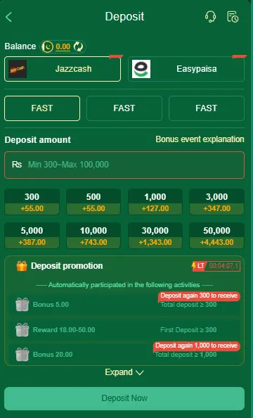 AZ777 deposit method