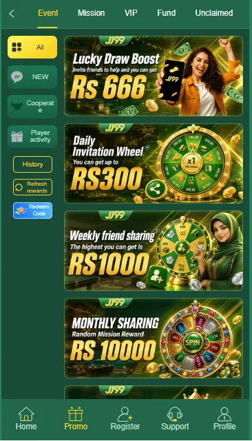 JJ99 Game bonuses