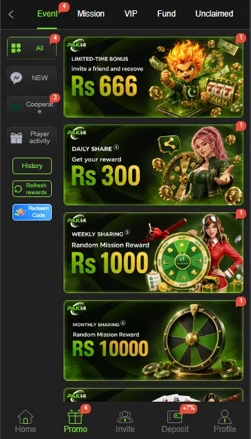 PAK14 Game bonuses