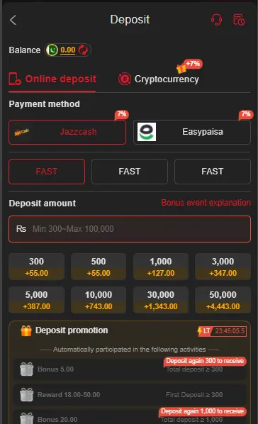 SM999 Game deposit