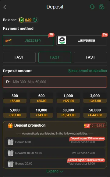 KC99 Game deposit and Withdraw method