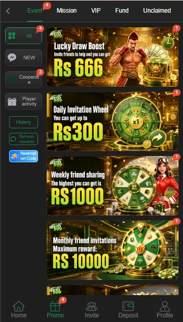 Jeeto999 bonuses and rewords 