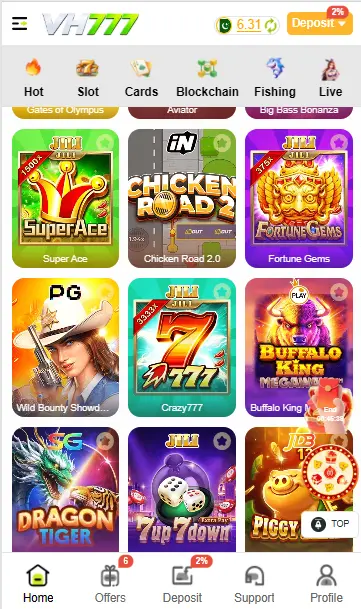 VH777 game lobby pictures