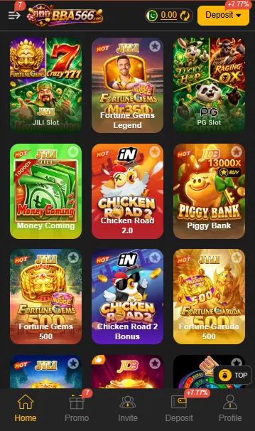 BBA566 APK Game lobby Images