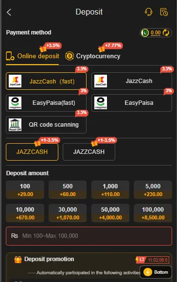 BBA566 Game deposits
