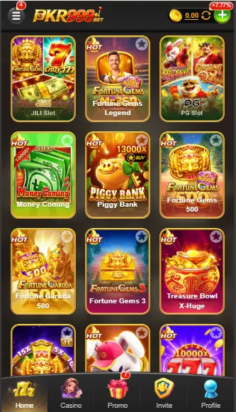 PKR999 APK Game Lobby images