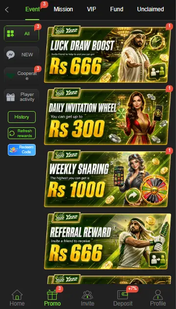 Y222 Game Rewords & Bonuses