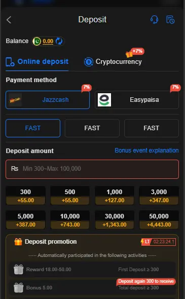 98S Game deposit 